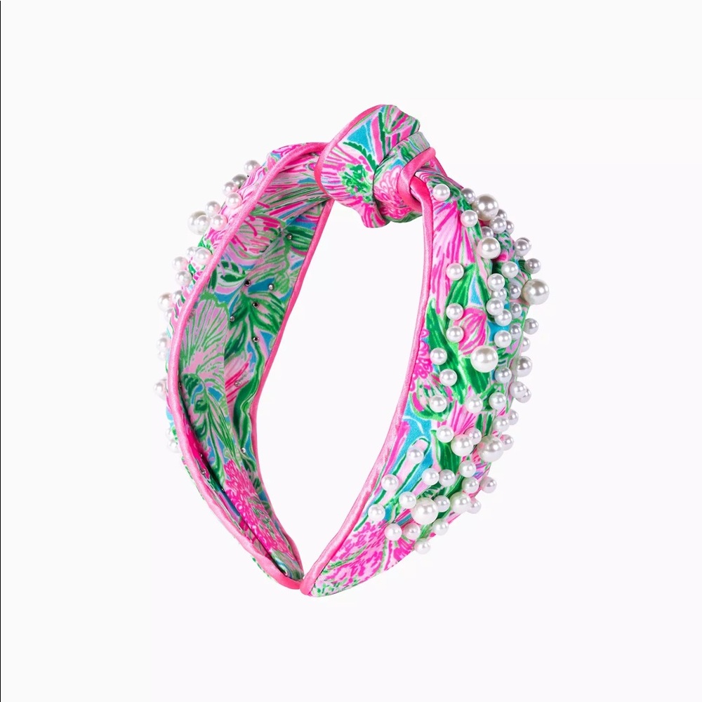 Lily Pulitzer pearl headband - Coming In Hot - NWT